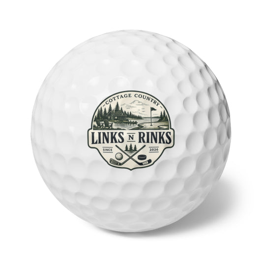 Links n Rinks "Cottage Country" 6 pack of Golf Balls