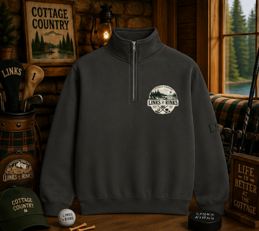 Links n Rinks "Cottage Country" 1/4 Zip