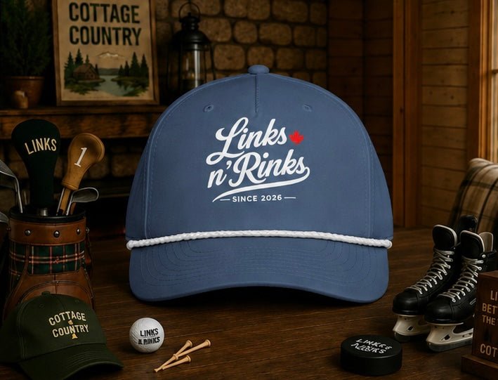 Canadian Course Rope Hat - Dark Blue | Links n Rinks | Golf & Hockey Apparel