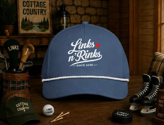 Canadian Course Rope Hat - Dark Blue | Links n Rinks | Golf & Hockey Apparel