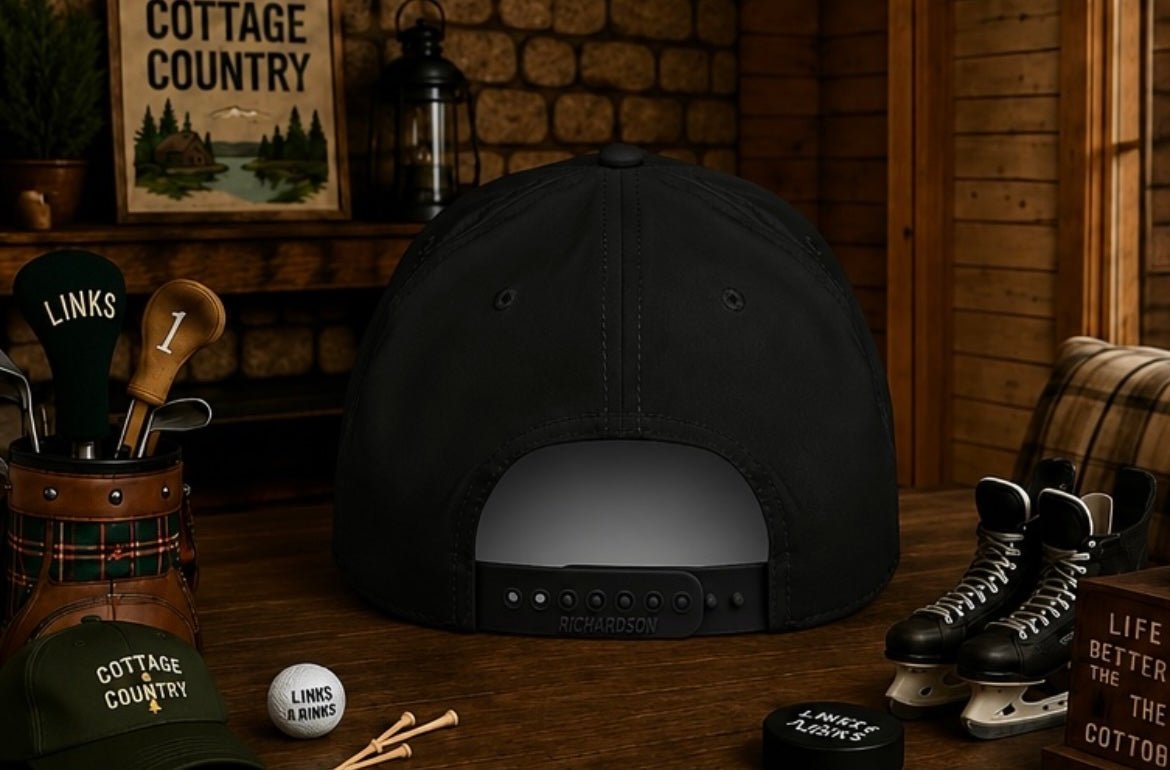 Crossroads Rope Cap - Black | Links n Rinks | Golf & Hockey Apparel