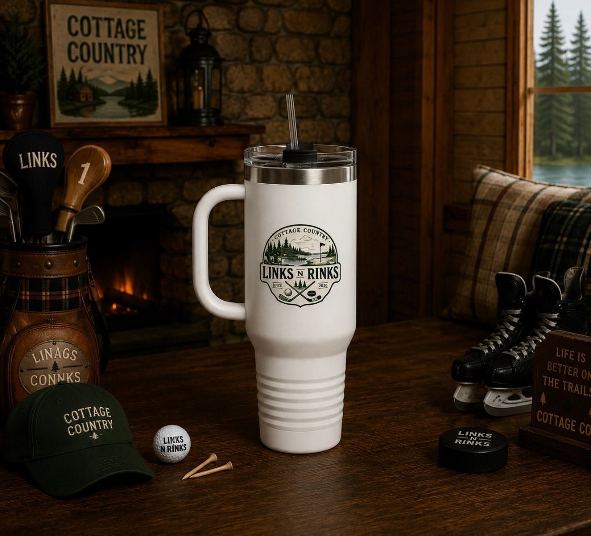 Links n Rinks “Cottage Country” Insulated mug | Links n Rinks | Golf & Hockey Apparel