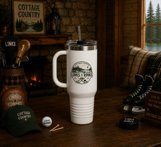 Links n Rinks “Cottage Country” Insulated mug | Links n Rinks | Golf & Hockey Apparel
