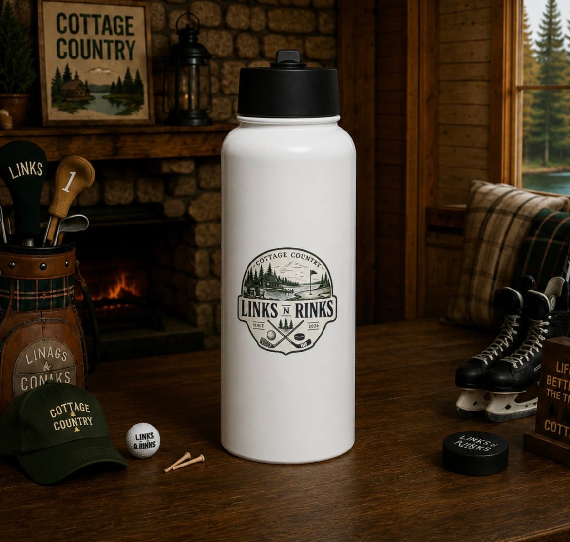Links n Rinks “Cottage Country” Waterbottle | Links n Rinks | Golf & Hockey Apparel