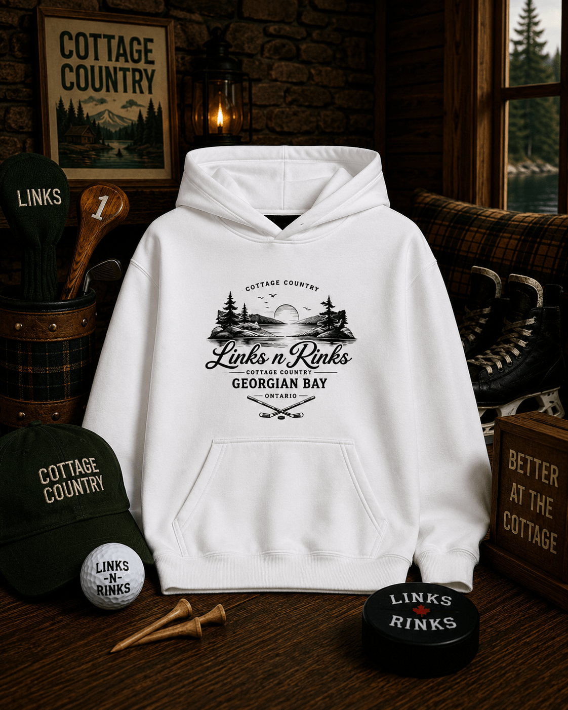 The Campfire Hoodie - Georgian Bay | Links n Rinks | Golf & Hockey Apparel
