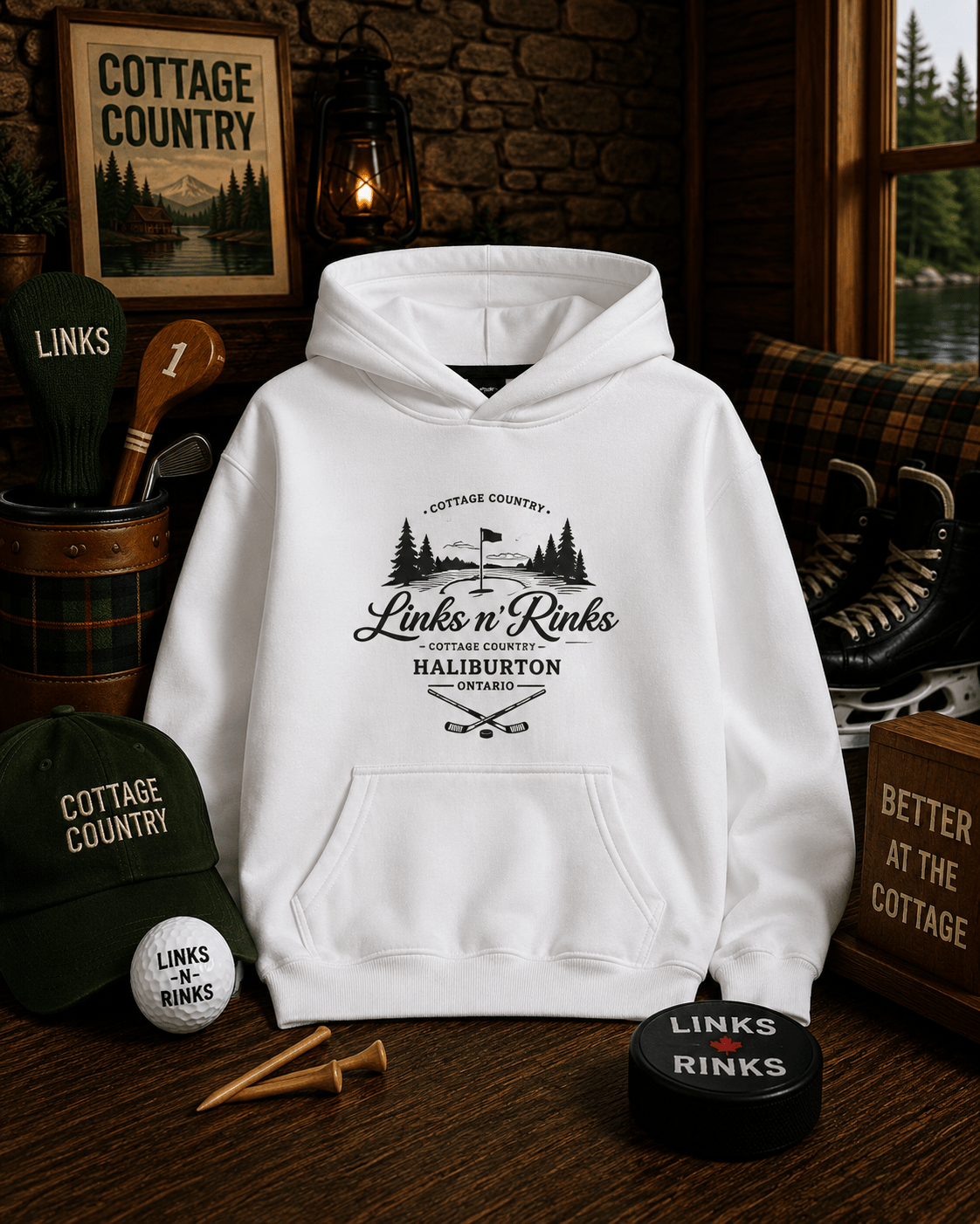The Campfire Hoodie - Haliburton | Links n Rinks | Golf & Hockey Apparel