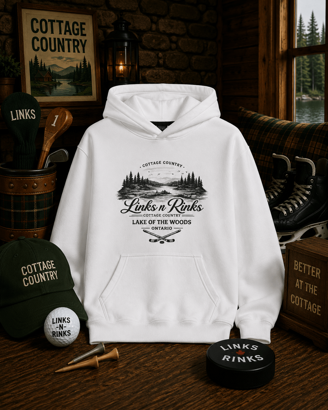 The Campfire Hoodie - Lake of the Woods | Links n Rinks | Golf & Hockey Apparel