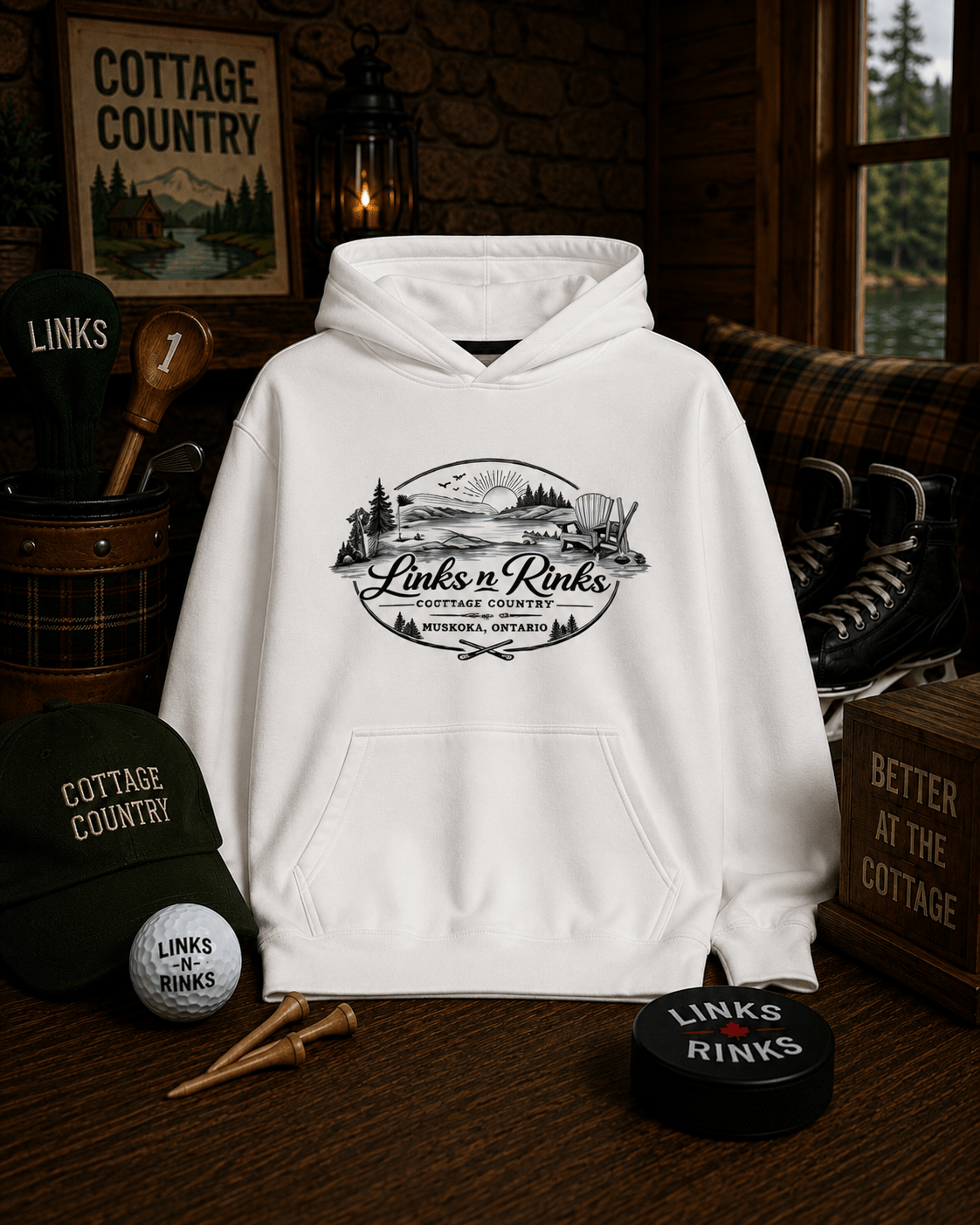 The Campfire Hoodie - Muskoka | Links n Rinks | Golf & Hockey Apparel
