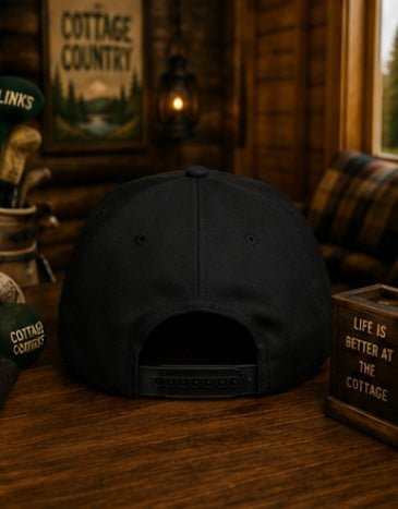 The Canadian Cottage Hat - Black | Links n Rinks | Golf & Hockey Apparel