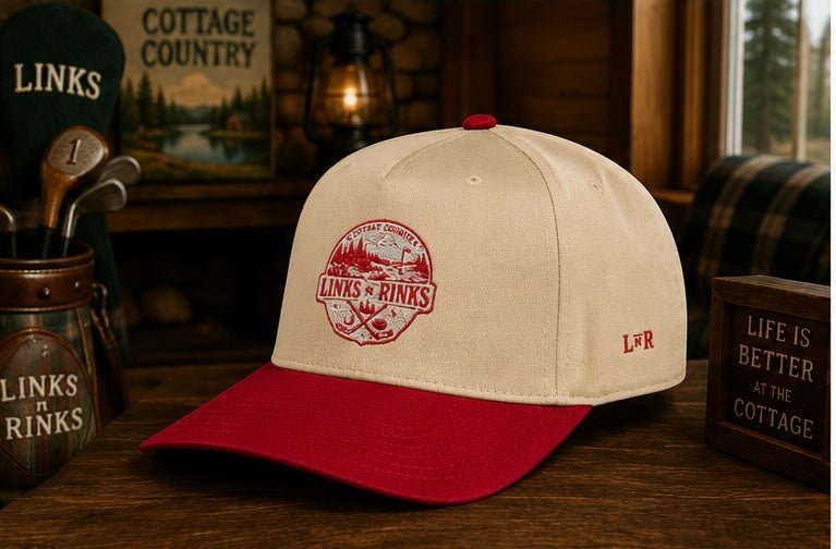 The Canadian Cottage Hat - Red | Links n Rinks | Golf & Hockey Apparel