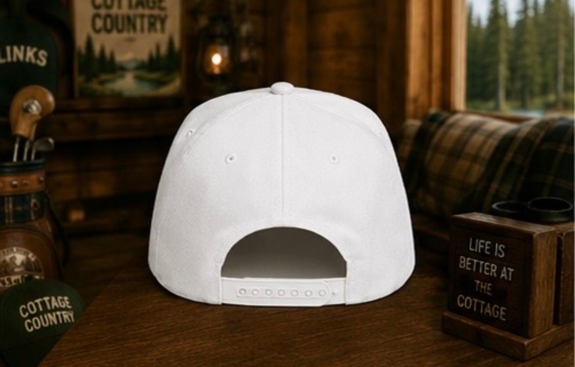 The Canadian Cottage Hat - White | Links n Rinks | Golf & Hockey Apparel