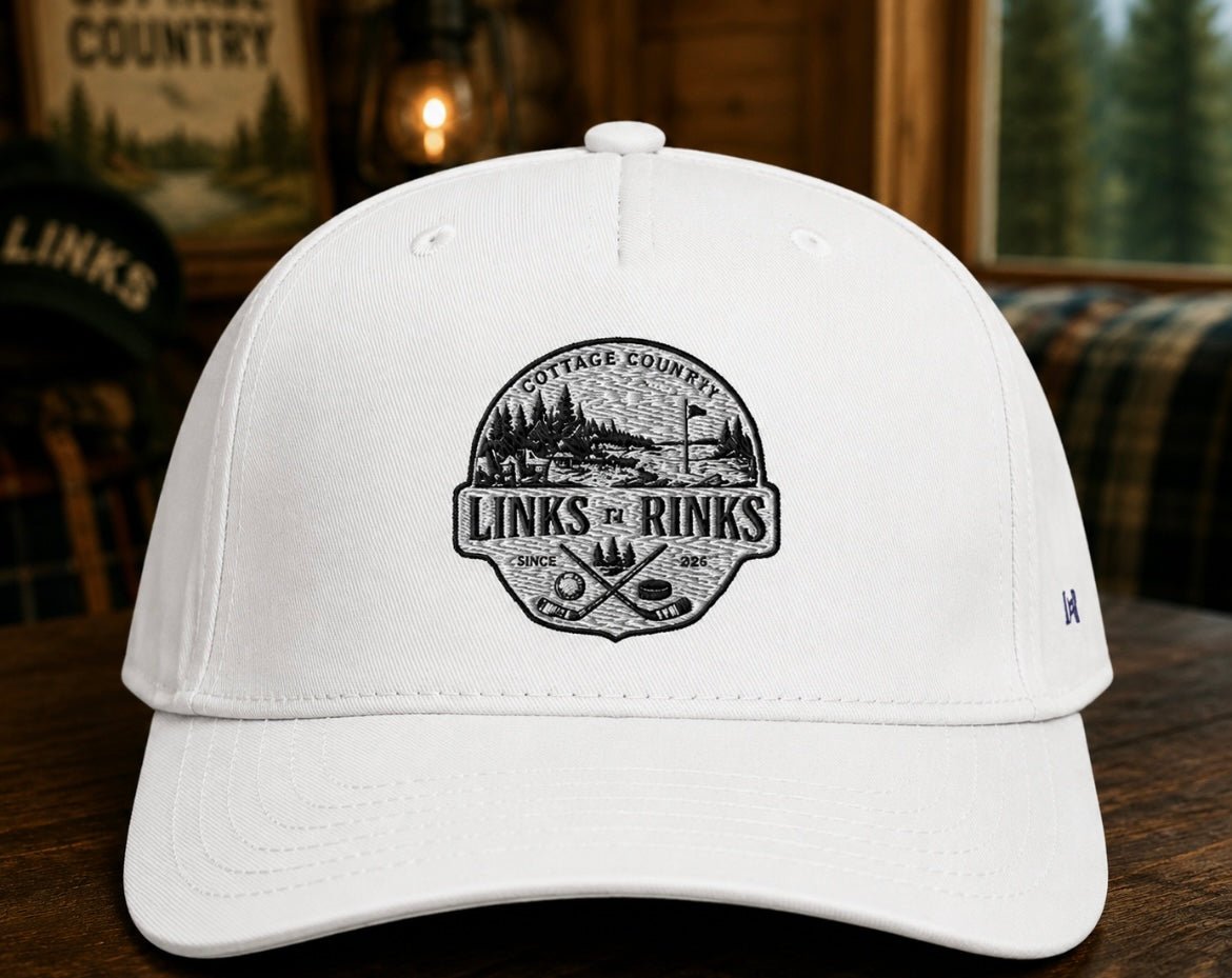 The Canadian Cottage Hat - White | Links n Rinks | Golf & Hockey Apparel