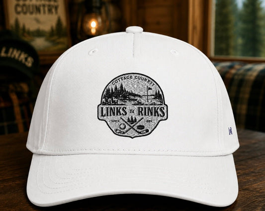 The Canadian Cottage Hat - White | Links n Rinks | Golf & Hockey Apparel