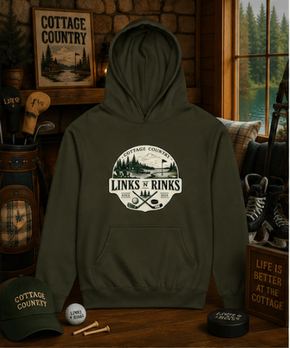 The Cottage Hoodie - Unisex | Links n Rinks | Golf & Hockey Apparel