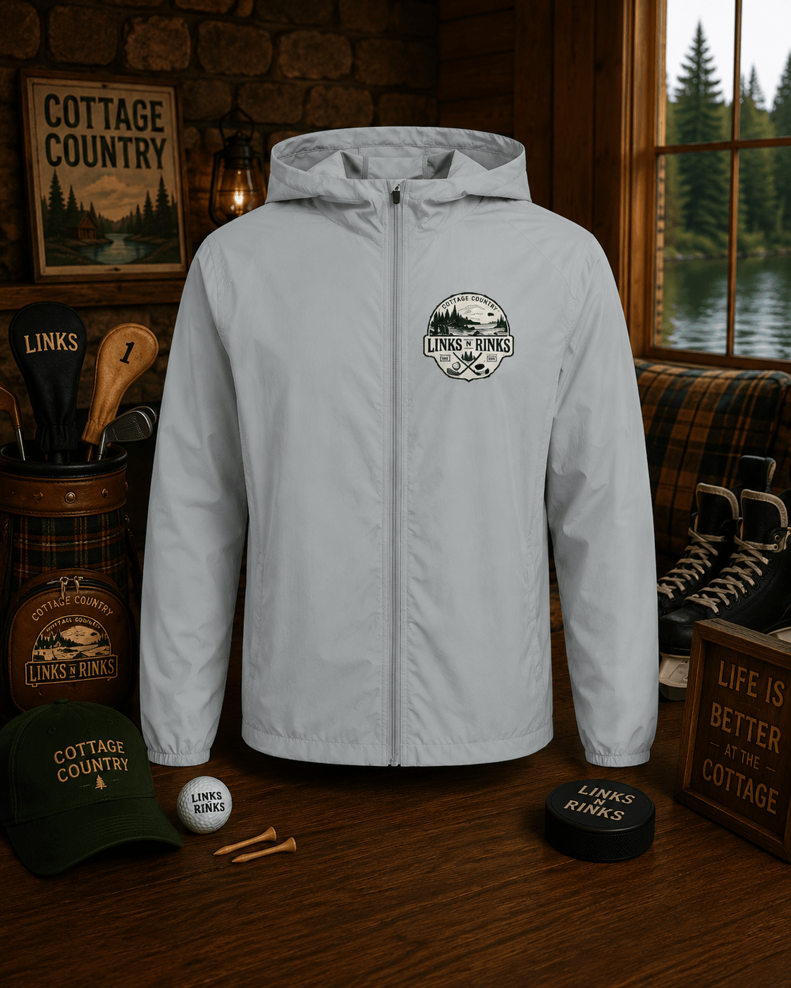 The Cottage Storm Rain Jacket | Links n Rinks | Golf & Hockey Apparel