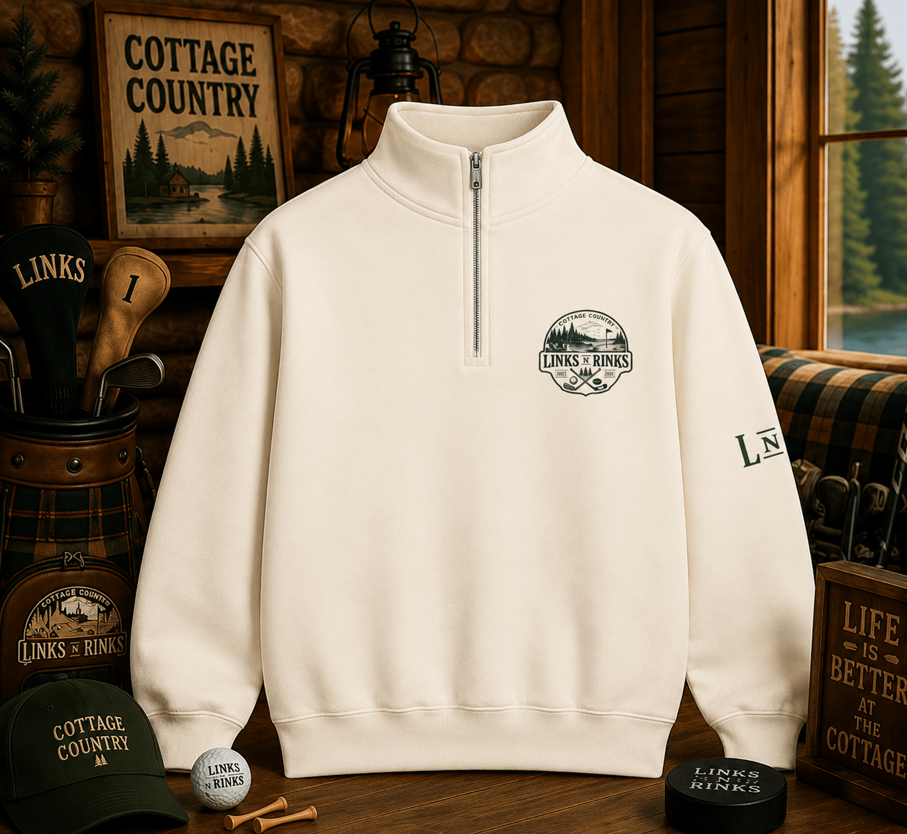 The Lakeside Quarter Zip | Links n Rinks | Golf & Hockey Apparel
