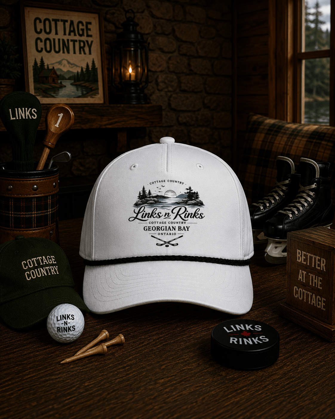 The North Shore Rope Cap - Georgian Bay | Links n Rinks | Golf & Hockey Apparel