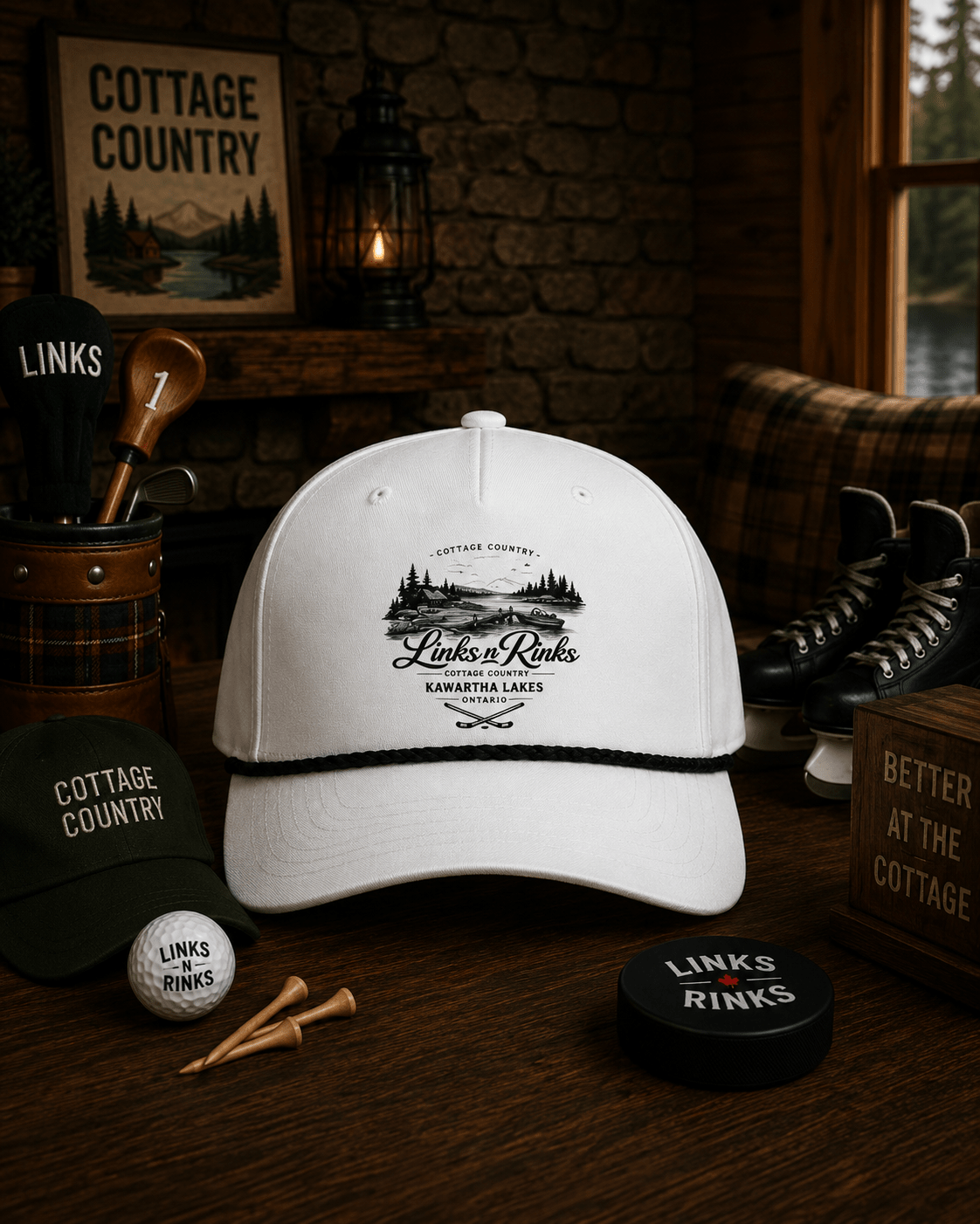 The North Shore Rope Cap - Kawartha Lakes | Links n Rinks | Golf & Hockey Apparel