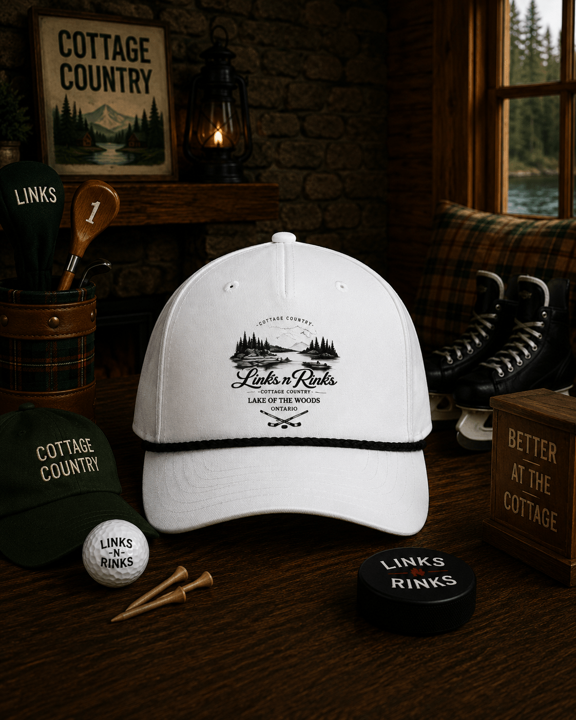 The North Shore Rope Cap - Lake of the Woods | Links n Rinks | Golf & Hockey Apparel