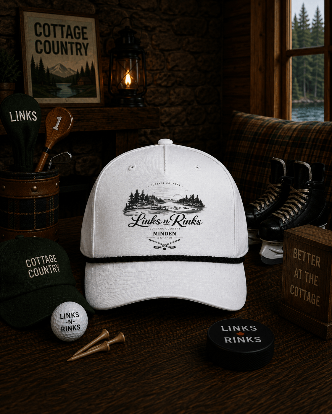 The North Shore Rope Cap - Minden | Links n Rinks | Golf & Hockey Apparel
